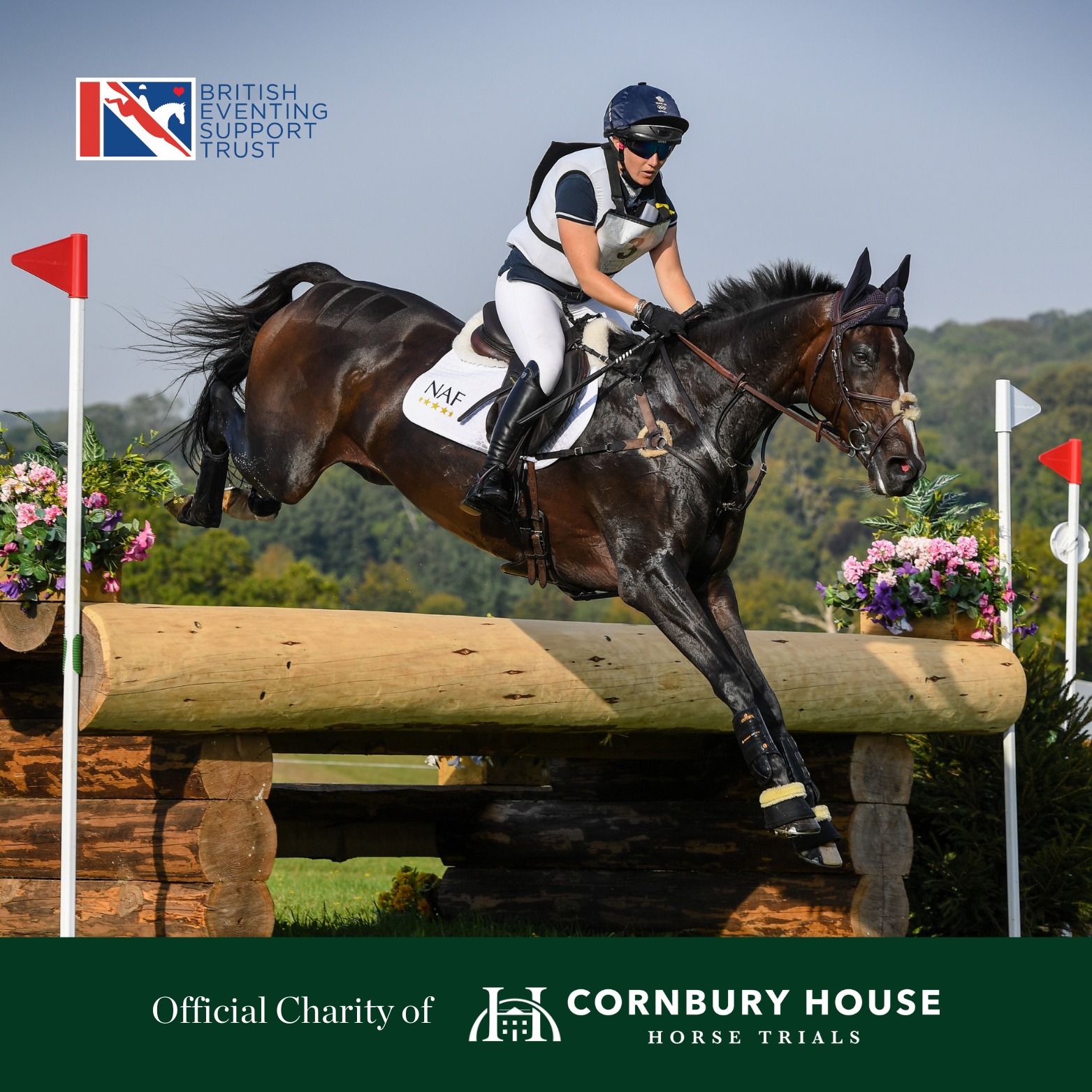 British Eventing Support Trust announced as official charity for Cornbury House Horse Trials 2024.